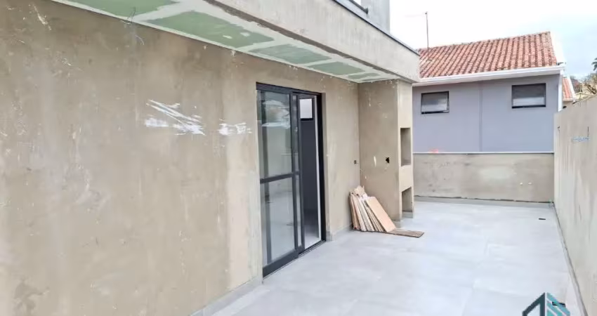 Sobrado novo 03 quartos c/suíte, sacada, ático, terraço, no bairro tingui/bacacheri em curitiba pr