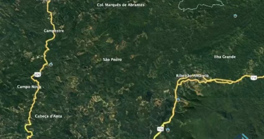 Fazenda com 1.926 m2, sendo 60 há de uso consolidado e 1.866 há de área nativa, em tunas do paraná pr