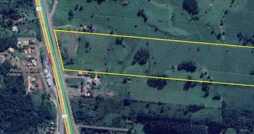 Terreno/sítio, localizado as margens da br-101 em penha - paulo lopes. sc