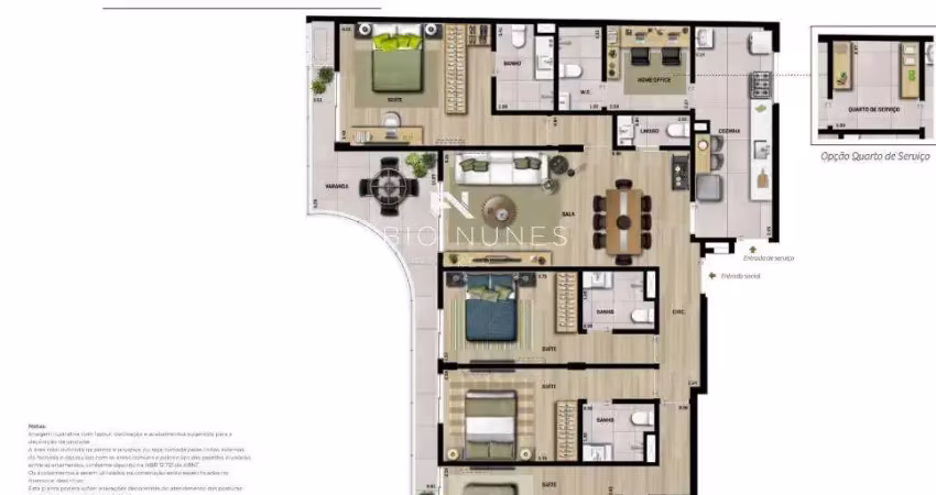 Apartamento com 4 quartos, 153,28m², à venda em rio de janeiro, botafogo
