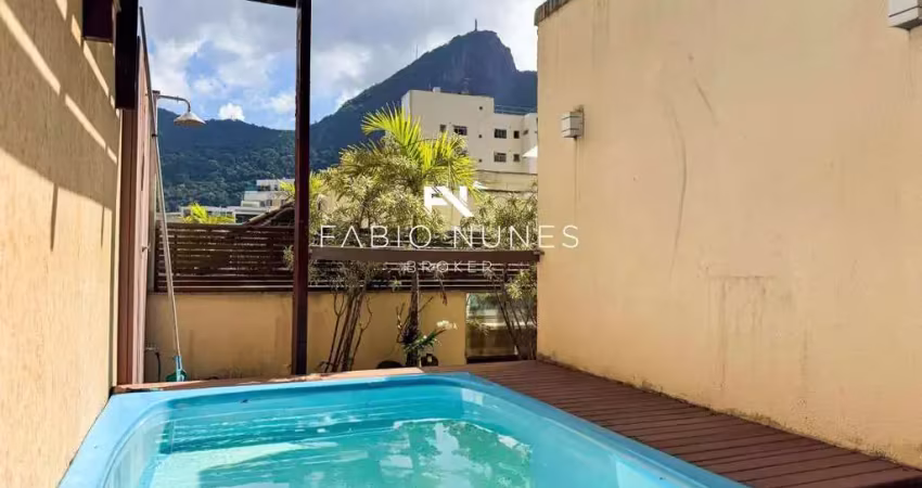 Cobertura à venda em rio de janeiro, lagoa, com 3 quartos, 180,00m²