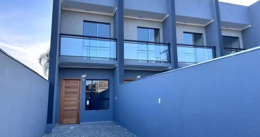 Sobrado geminado no aventureiro com 2 quartos para venda, 73 m²