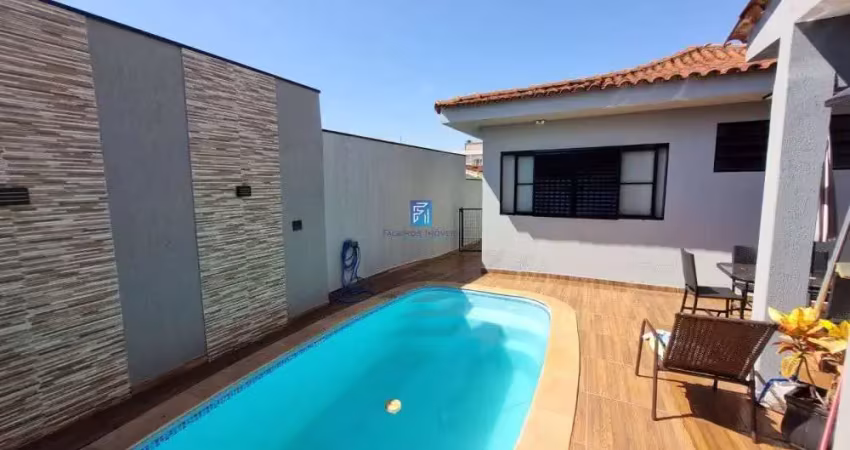 Linda casa 3 dormitórios, sendo 1 suítes, lavabo e escritori