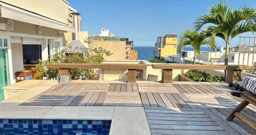 Cobertura 4 quartos para vender no  Leblon  Quadra da Praia  rua José Linhares