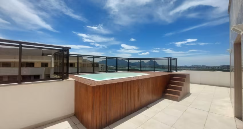 Cobertura 4 quartos à venda na Barra da Tijuca Frontal lagoa, 4 Quartos; 2 suites; 3 Vagas.
