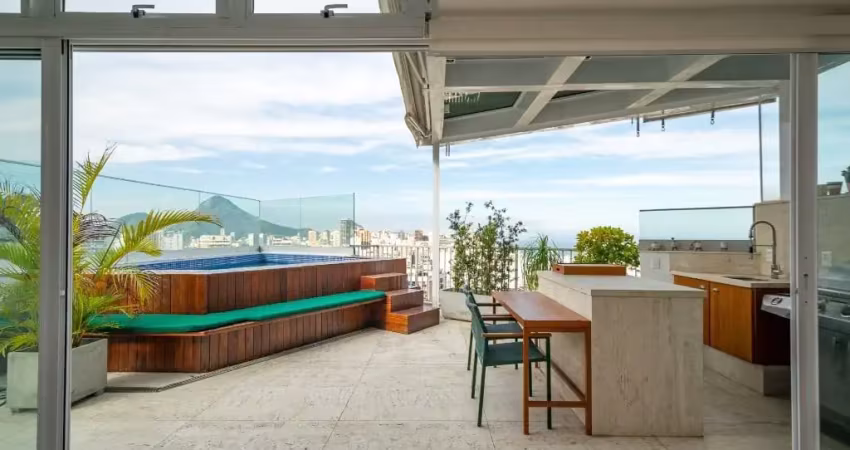 Cobertura / penthouse com 4 suítes e 2 vagas à venda no leblon