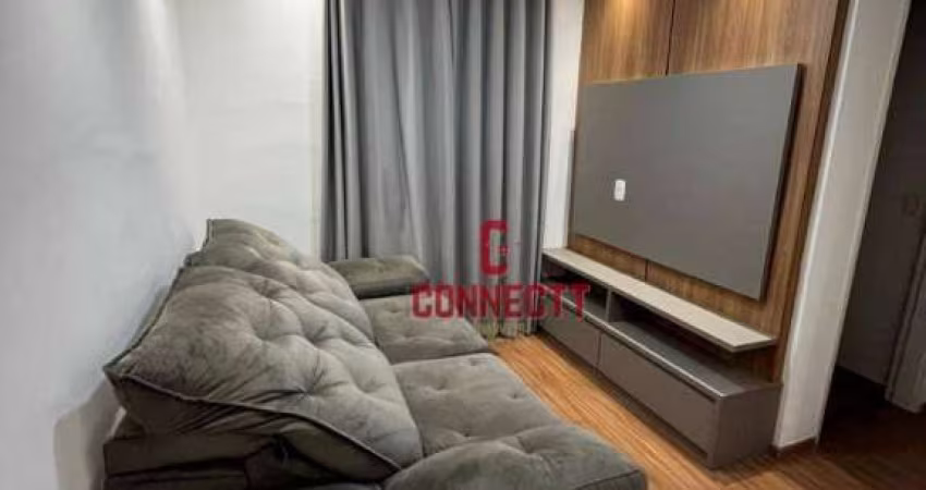 Apartamento Semi Mobiliado com 2 dormitórios à venda, 48 m² por R$ 309.000 - Jardim Paulistano - Ribeirão Preto/SP