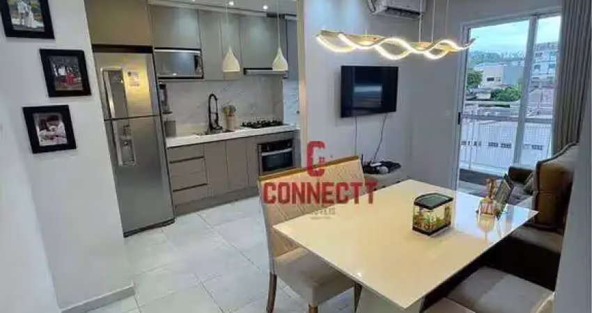 Apartamento com 2 dormitórios à venda, 51 m² por r$ 270.000 - jardim anhangüera - ribeirão preto/sp