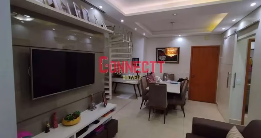 Apartamento cobertura com 3 quartos à venda, 126 m² por r$ 495.000 - ipiranga - ribeirão preto/sp