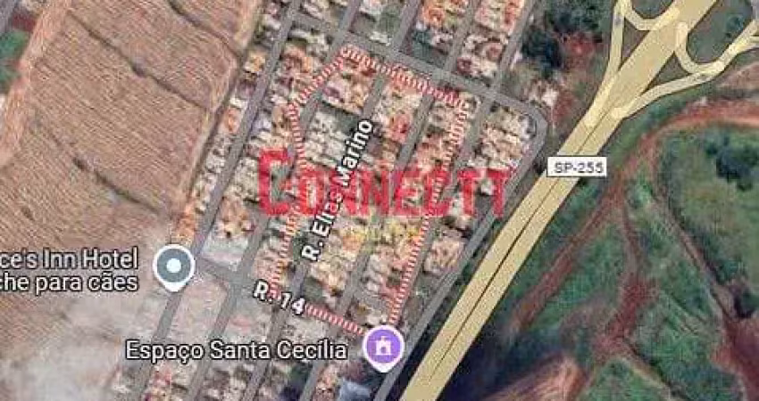 Terreno de 10x20 sendo 200m² no bairro santa cecília em bonfim paulista.