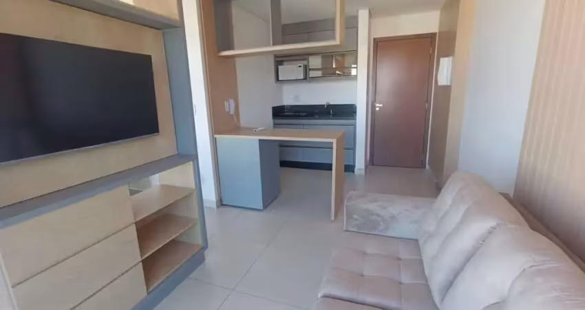 Apartamento mobiliado de 1 quartos 1 vaga no centro.
