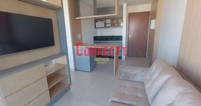 Apartamento mobiliado de 1 quartos 1 vaga no centro.