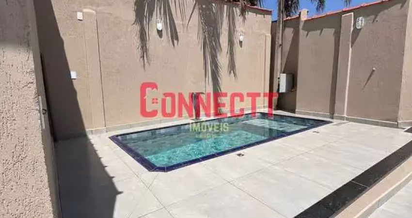 Casa de 3 quartos sendo 2 suites com 6 vagas e piscina no bairro candido portinari.