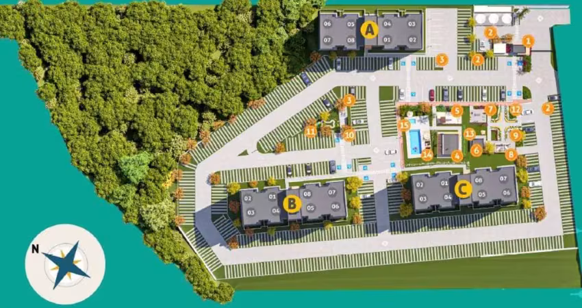 Apartamento com 1 quarto à venda na Rua Vitória Chiodini Spézia, 200, Jaraguá Esquerdo, Jaraguá do Sul