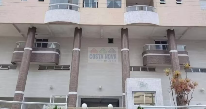 Apartamento de 45 m² com 1 dormitório, varanda e churrasqueira no caiçara em praia grande