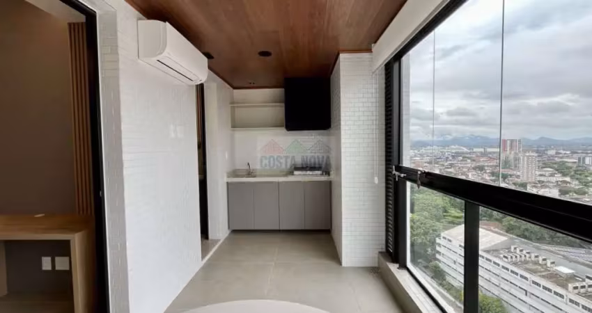 Apartamento diferenciado em andar alto com varanda e lazer completo no boqueirão 1 dormitório