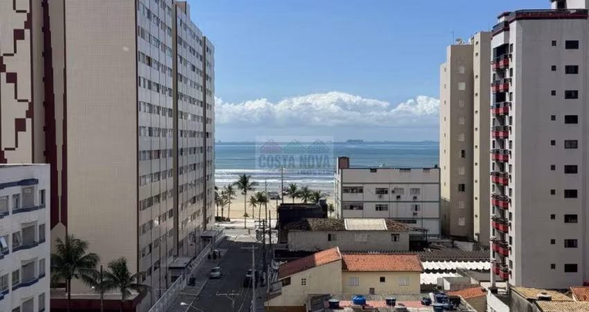 Apartamento de 109 m², 3 suítes, vista mar, 2 vagas, lazer completo, Guilhermina - Praia Grande
