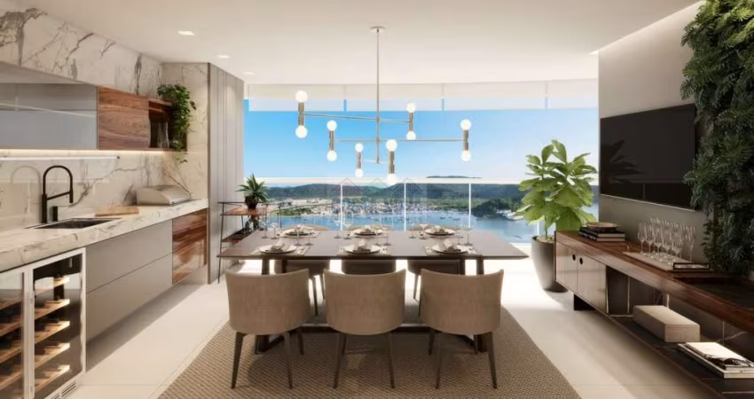 Apartamento de 163m² com 3 suítes e 3 vagas , Lazer completo na Ponta da Praia em Santos