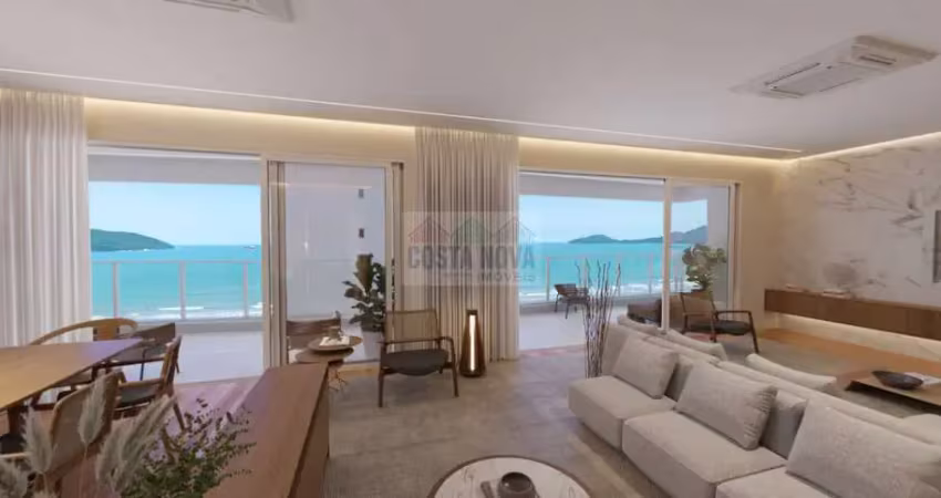 Exclusivo vista mar com 4 suítes no melhor ponto da orla de santos