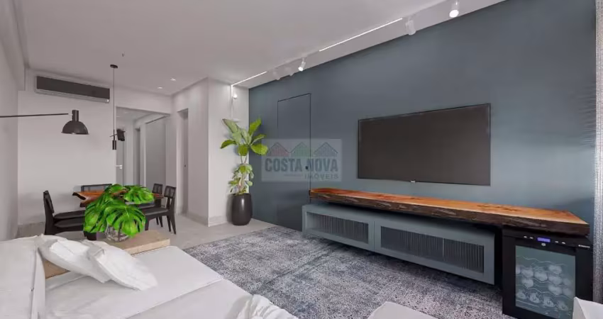 Apartamento de frente para o mar, 90 m2, 2 suítes e 1 vaga de garagem a venda no embaré.