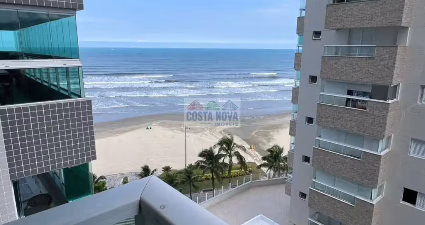 Apartamento no caiçara. vista para o mar. 2 dormitórios sendo 1 suíte, 2 banheiros, 1 vaga