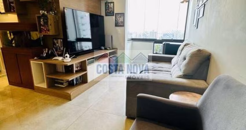 Apartamento com 80 m², 3 quartos, 1 sala, 2 banheiros, 1 vaga demarcada na região do Carandiru