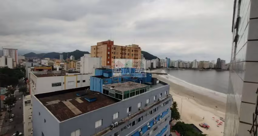 Kitnet mobiliada com vista lateral para o mar no gonzaguinha ? ótima localização!