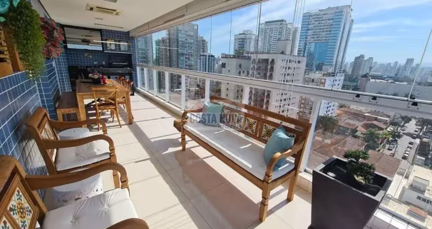 Apartamento 3 suítes com varanda gourmet no castel due monti ? aparecida, santos