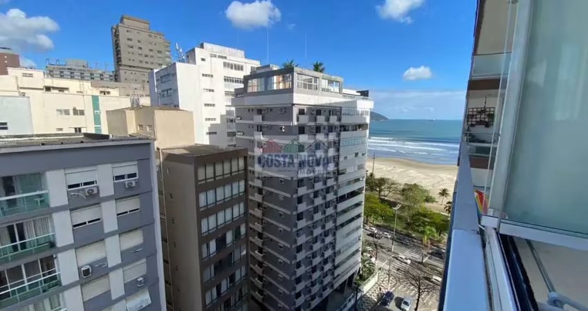 Excelente apartamento para locação no gonzaga com vista mar