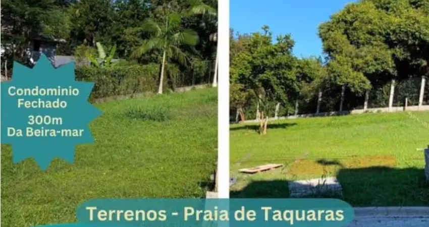 Terreno praia de taquaras em condomínio fechado, balneário camboriú