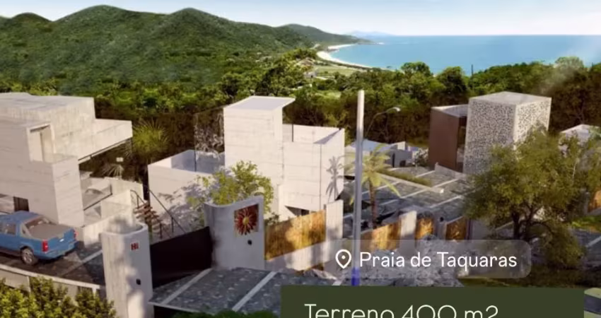 Terreno com vista mar 400 m2 praia das taquaras - balneário camboriú - sc