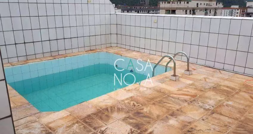 Cobertura com 3 dormitórios à venda, 260 m² por R$ 1.200.000,00 - Campo Grande - Santos/SP
