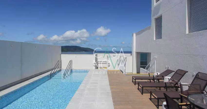 Apartamento com 1 dormitório para alugar, 48 m² por r$ 4.000,00/mês - josé menino - santos/sp