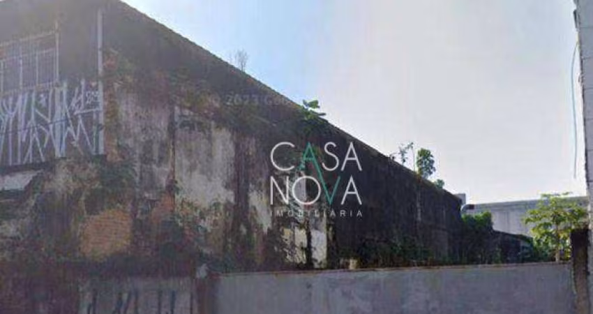 Terreno à venda, 500 m² por R$ 1.280.000,00 - Macuco - Santos/SP