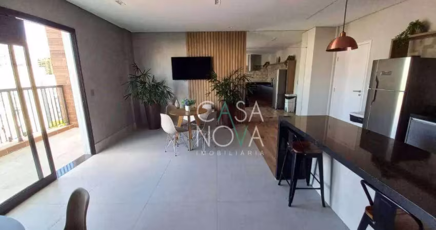 Apartamento com 1 dormitório à venda, 49 m² por r$ 468.700,00 - aparecida - santos/sp