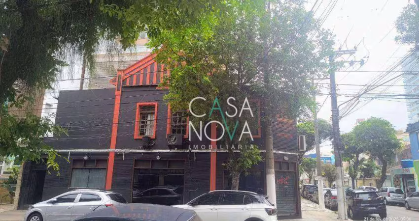 Sobrado para alugar, 144 m² por r$ 8.500,00/mês - pompéia - santos/sp