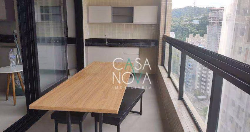 Apartamento com 2 dormitórios à venda, 75 m² por R$ 1.120.000,00 - José Menino - Santos/SP