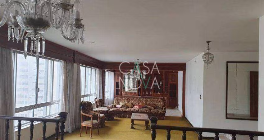 Apartamento Edificio Santa Paula com 4 dormitórios à venda, 400 m² - Boqueirão - Santos/SP