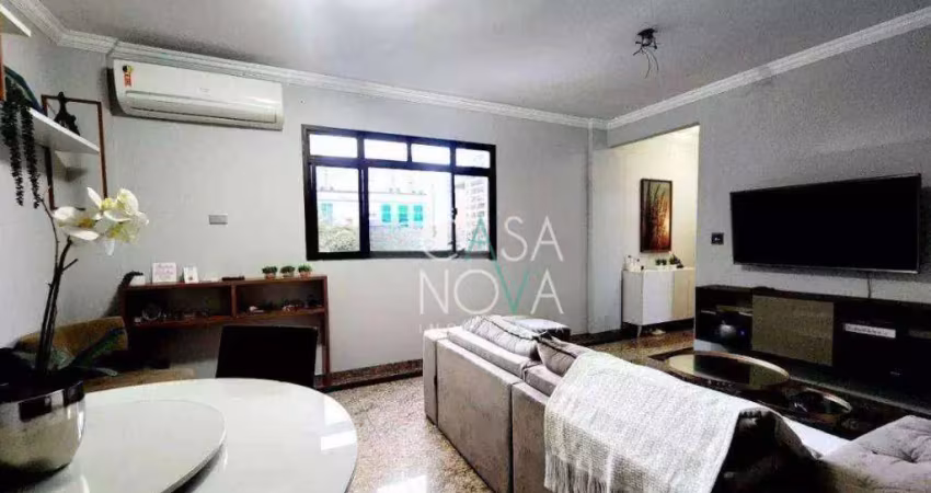 Apartamento com 3 dormitórios à venda, 100 m² por r$ 794.000,00 - aparecida - santos/sp