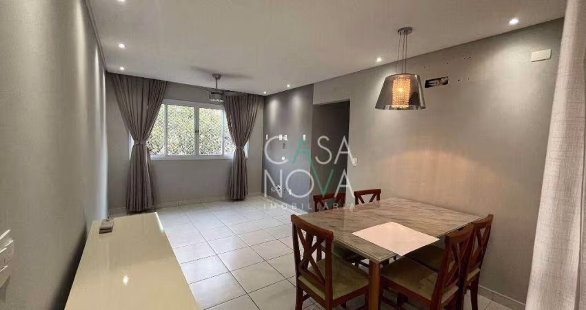 Apartamento com 2 dormitórios para alugar, 87 m² por R$ 3.900,00/mês - Marapé - Santos/SP