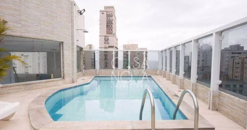 Flat com 1 dormitório à venda, 36 m² por r$ 265.000,00 - gonzaga - santos/sp