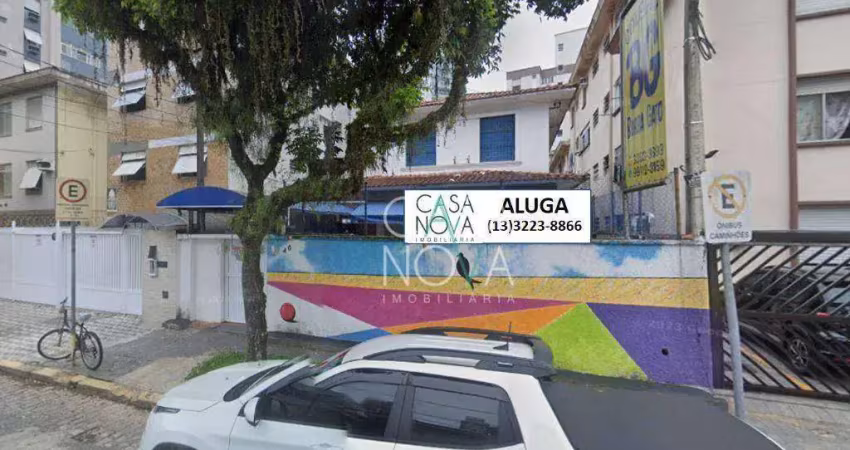 Sobrado com 6 dormitórios para alugar, 600 m² por r$ 12.000,00/mês - gonzaga - santos/sp