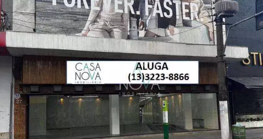 Loja comercial para alugar, 414 metros quadrados - gonzaga - santos/sp