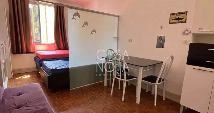 Kitnet com 1 dormitório à venda, 40 m² por r$ 185.000,00 - centro - são vicente/sp