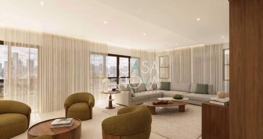 Apartamento com 3 dormitórios à venda, 220 m² por r$ 3.090.000,00 - boqueirão - santos/sp