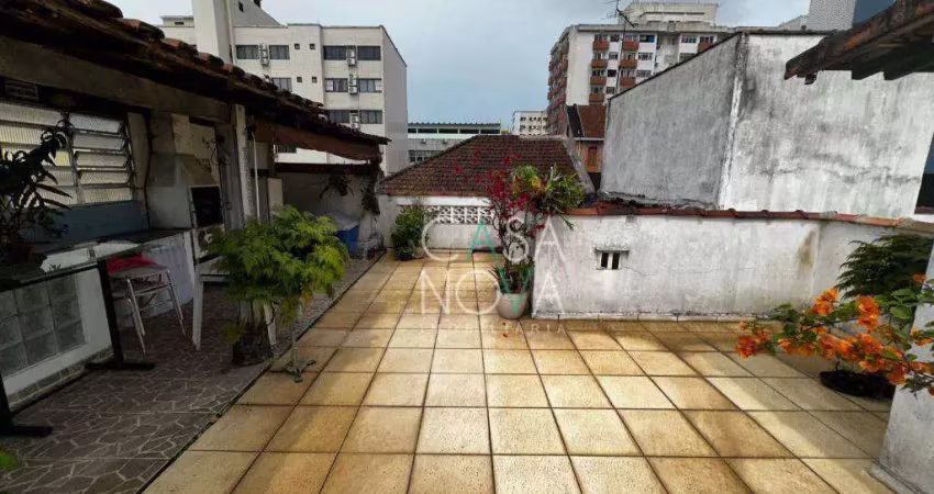 Casa comercial com 2 salas para alugar na Rua Leonardo Roitman, Vila Mathias, Santos