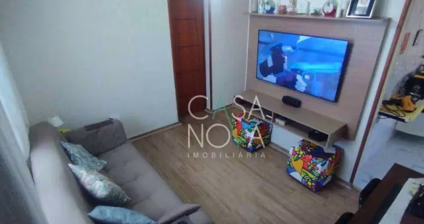 Apartamento com 2 dormitórios à venda, 59 m² por r$ 377.000,00 - embaré - santos/sp