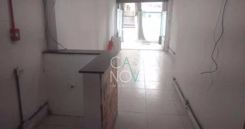 Loja comercial para locação próximo a shopping e praia do gonzaga - santos - sp.