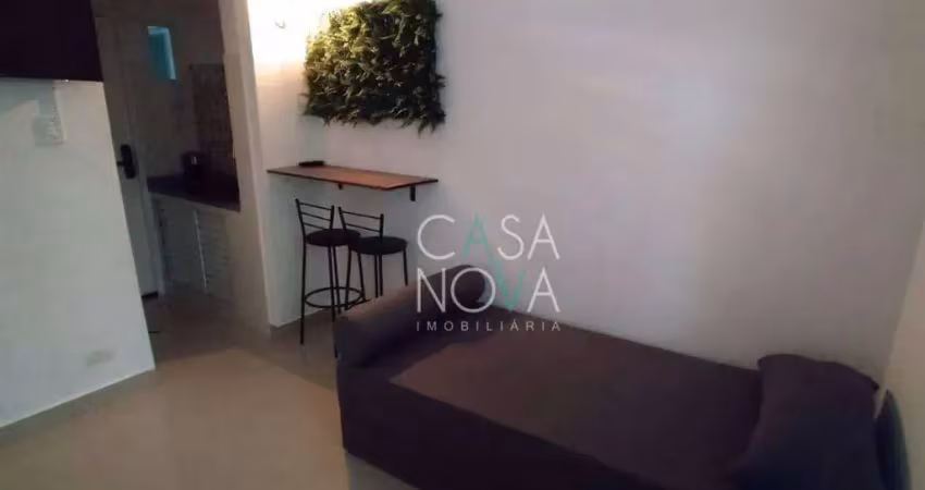 Kitnet com 1 dormitório para alugar, 20 m² por r$ 2.380,00/mês - embaré - santos/sp