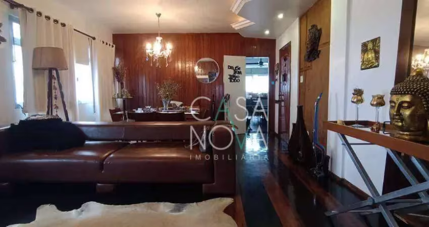 Apartamento com 4 dormitórios para alugar, 197 m² por r$ 8.650,00/mês - boqueirão - santos/sp